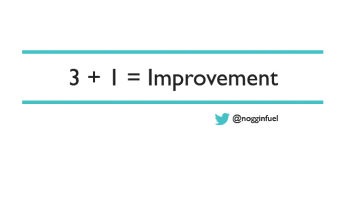 3 + 1 = Improvement