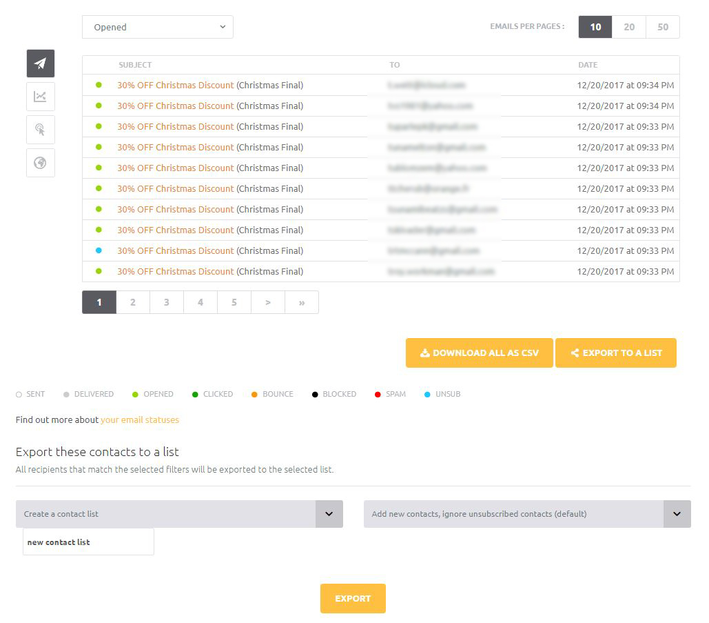 email marketing list