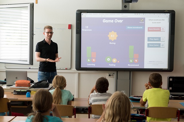 teaching in class room
