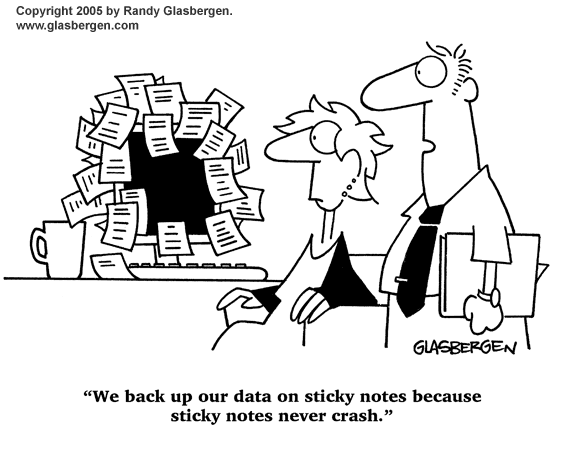 Are you backing up your data and do your have a Disastor Recovery Plan and what is it?
